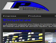 Tablet Screenshot of leandrodospneus.com